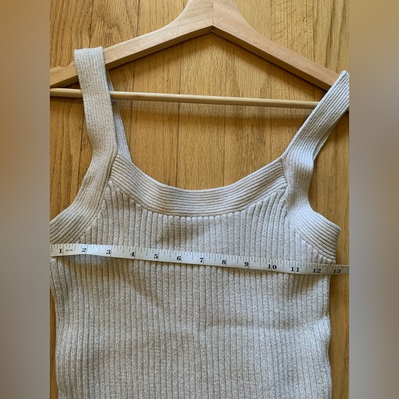 GAP // Ribbed Cotton Cardigan Set in Moonstone - Picture 9 of 15